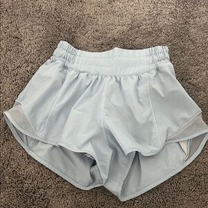 Lululemon Light Blue Hotty Hot shorts